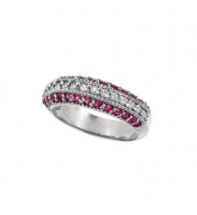 Jewelmi Custom 14k White Gold Sapphire Diamond Ring
