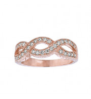Jewelmi Custom 14k Rose Gold Diamond Ring