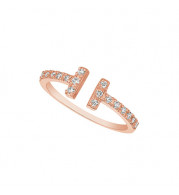 Jewelmi Custom 14k Rose Gold Diamond Ring
