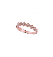 Jewelmi Custom 14k Rose Gold Diamond Stackables Ring