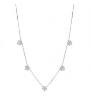 Jewelmi Custom 14k White Gold Diamond Necklace
