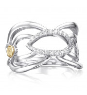 Tacori Sterling Silver The Ivy Lane Diamond Men's Ring - SR202