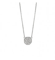 Jewelmi Custom 14k White Gold Diamond Necklace
