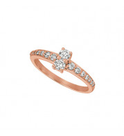 Jewelmi Custom 14k Rose Gold Diamond Ring