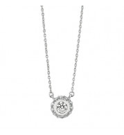 Jewelmi Custom 14k White Gold Diamond Necklace