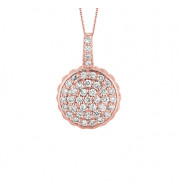 Jewelmi Custom 14k Rose Gold Diamond Necklace