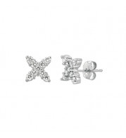 Jewelmi Custom 14k White Gold Diamond Earrings