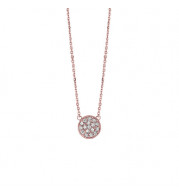 Jewelmi Custom 14k Rose Gold Diamond Necklace