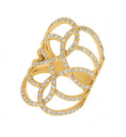 Jewelmi Custom 14k Yellow Gold Diamond Ring