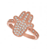Jewelmi Custom 14k Rose Gold Diamond Ring