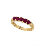 Jewelmi Custom 14k Yellow Gold Ruby Ring