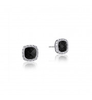 Tacori Sterling Silver Crescent Embrace Gemstone Stud Earring - SE24519