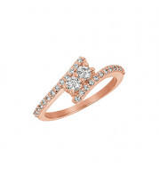 Jewelmi Custom 14k Rose Gold Diamond Ring