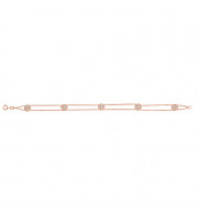Jewelmi Custom 14k Rose Gold Diamond Bracelet