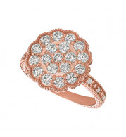 Jewelmi Custom 14k Rose Gold Diamond Ring