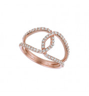 Jewelmi Custom 14k Rose Gold Diamond Ring