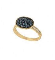 Jewelmi Custom 14k White Gold Diamond Ring