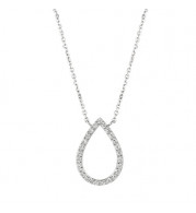 Jewelmi Custom 14k White Gold Diamond Necklace