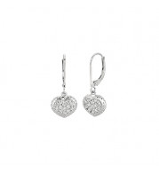 Jewelmi Custom 14k White Gold Diamond Earrings