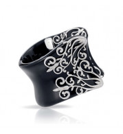 Belle Etoile Anastacia Black Bangle