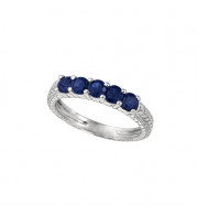 Jewelmi Custom 14k White Gold Sapphire Ring