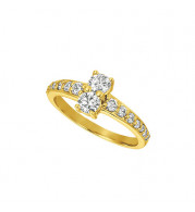 Jewelmi Custom 14k Yellow Gold Diamond Ring
