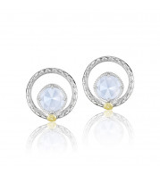 Tacori Sterling Silver Gemma Bloom Gemstone Stud Earring - SE14003