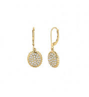 Jewelmi Custom 14k Yellow Gold Diamond Earrings