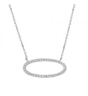 Jewelmi Custom 14k White Gold Diamond Necklace