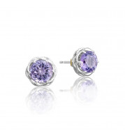 Tacori Sterling Silver Crescent Crown Gemstone Stud Earring - SE10501