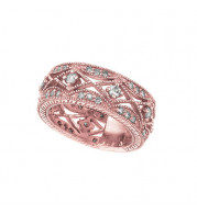 Jewelmi Custom 14k Rose Gold Diamond Ring