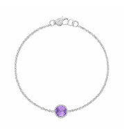 Tacori Sterling Silver Crescent Embrace Gemstone Women's Bracelet - SB16701
