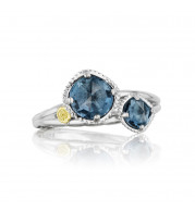 Tacori Sterling Silver Gemma Bloom Gemstone Men's Ring - SR13833