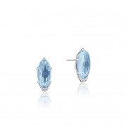 Tacori Sterling Silver Horizon Shine Gemstone Stud Earring - SE24802