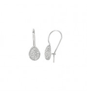 Jewelmi Custom 14k White Gold Diamond Earrings