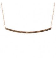 Jewelmi Custom 14k Rose Gold Diamond Necklace