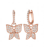 Jewelmi Custom 14k Rose Gold Diamond Earrings