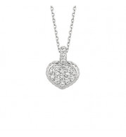 Jewelmi Custom 14k White Gold Diamond Necklace