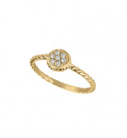 Jewelmi Custom 14k Yellow Gold Diamond Ring