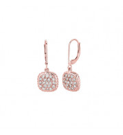 Jewelmi Custom 14k Rose Gold Diamond Earrings