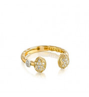 Tacori 18k Yellow Gold Sonoma Mist Diamond Men's Ring - SR209Y