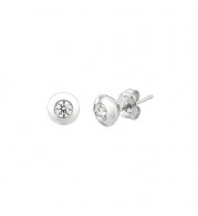 Jewelmi Custom 14k White Gold Diamond Earrings