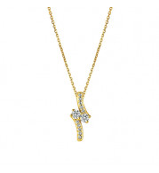 Jewelmi Custom 14k Yellow Gold Diamond Necklace