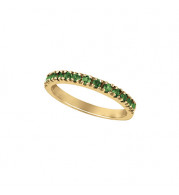 Jewelmi Custom 14k Yellow Gold Tsavorite Stackable Ring