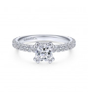 Gabriel & Co. 14k White Gold Contemporary Straight Engagement Ring - ER14649C4W44JJ