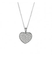 Jewelmi Custom 14k White Gold Diamond Necklace