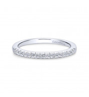 Gabriel & Co. 14k White Gold Contemporary Anniversary Wedding Band - WB12658C4W44JJ