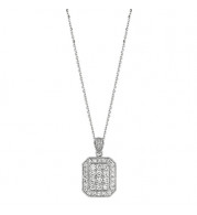 Jewelmi Custom 14k White Gold Diamond Necklace