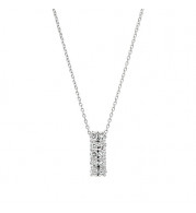 Jewelmi Custom 14k White Gold Diamond Necklace