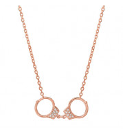 Jewelmi Custom 14k Rose Gold Diamond Necklace